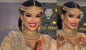 Mariage : Make up de ouf, robe craquante,  Marie Louise plus belle qu&rsquo;une Hindoue