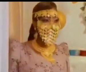 Mariage : Amina Saleh détrône Ngoye Fall avec son masque, sa ceinture et ses bracelets en or