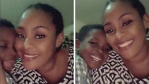 Arrêt sur image : La belle complicité entre l&rsquo;actrice Adja et son fils