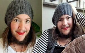 « J’avais honte de ma barbe », dit Gennevieve à ses followers