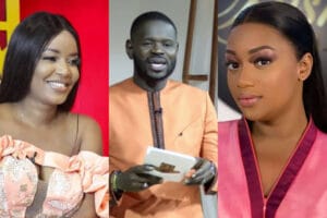 (Vidéo) – Pape Cheikh Diallo drague en direct  Awa Gai et raille son ex épouse Kya Aidara
