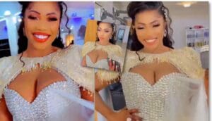 Pour son mariage, Nabou Diagne met en valeur sa poitrine (Photos+Vidéos):