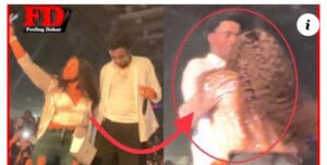 Cette fille très osée embrasse Waly Seck sur la bouche en plein concert