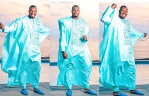 (3 photos) : Charles de la série Karma impose son élégance et sa classe dans son grand boubou