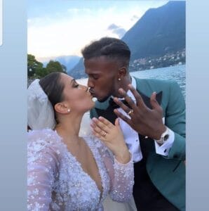 (Photos) : Câlin, bisou, Keita Baldé s&rsquo;est finalement marié avec la mère de ses enfants