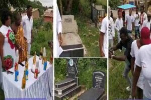  Anniversaire fêté dans un cimetière : Un homme défraie la chronique