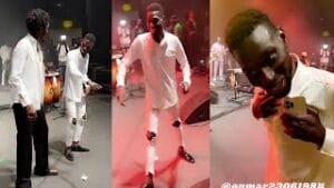 Vidéo- Show en Italie : Sur scène, Adamo impressionne Wally Seck avec sa nouvelle danse hilarante