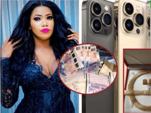Mariage de rêve  :10 millions, iPhone 13, parures en or … Nabou aux anges