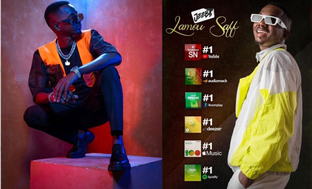 1ère tendance: YouTube, audiomack, Dezzer… »Lamou saff » de Jebaa rafle tout