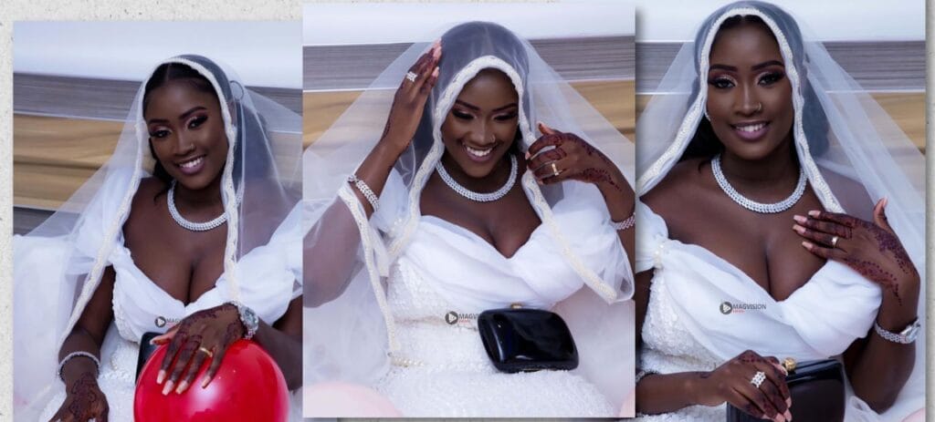 (Photos): Cette mariée éblouit la toile avec sa noirceur d’ébène