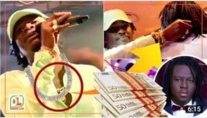 (Vidéo): Waly Seck offre une chaîne en diamant et beaucoup d&rsquo; argent à Tarba Mbaye