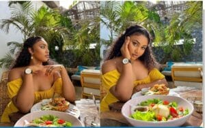 (Photos): En vacances, Faynara se la coule douce