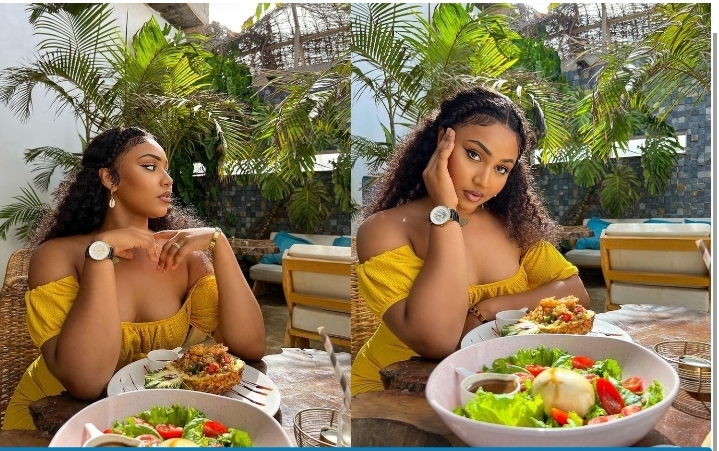 (Photos): En vacances, Faynara se la coule douce