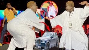 (Vidéo): Wally Ballago Seck offre une voiture à Badiane de la série Polygame