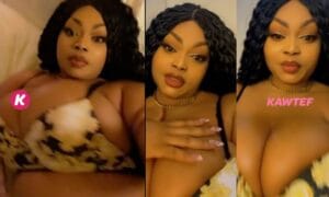 En slip et soutien-gorge sur son lit, Eudoxie stimule la concupiscence des jeunes hommes (Vidéo)