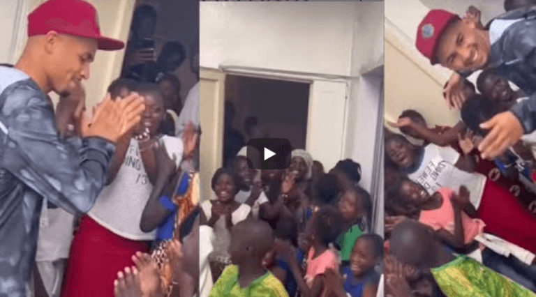 (Vidéo) : Ilimane Ndiaye accueilli en grande pompe par les enfants de son quartier
