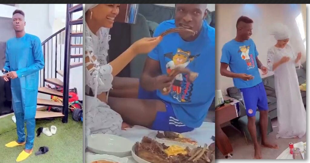 Tabaski 2022 : Pape Abdou Cissé danse devant sa femme Marie Louise Diaw