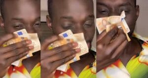 Incroyable ! Adamo se mouche avec des billets de banque