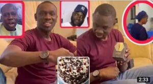 Anniversaire Pape Diouf: Bébé Basse gâte  son mari devant le public