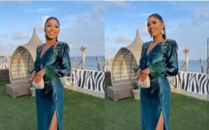 (Photos): Make up soft, coiffure d&rsquo;été, Marichou chic&rsquo;classe dans sa robe