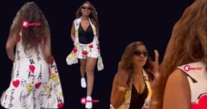 (Vidéo) : Viviane défile dans les rues de Los Angeles en ensemble short