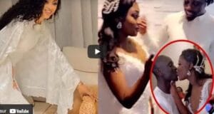 (Vidéo) – Mariage de sa fille : Deuxième sagnsé de Sokhna Aïdara, le bisou des mariés et le Djellaba de Wally Seck