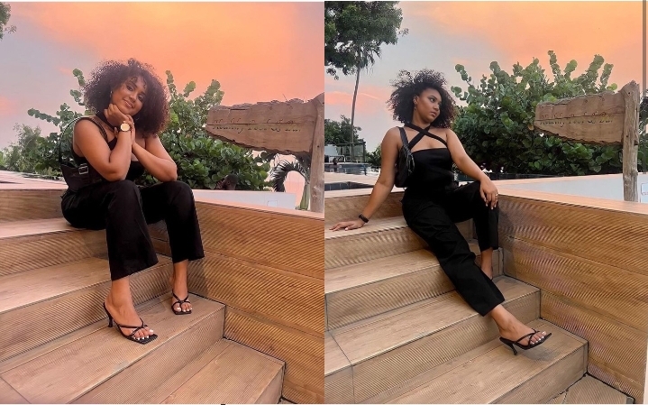 (Photos): La tik tokkeuse Faynara se la coule douce dans les bons coins de Dakar
