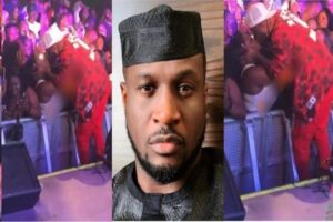 Psquare : Peter Okoye embrasse une fan en plein concert, la toile s’indigne