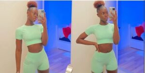 (Photos): Percing au nombril, crop-top et cuissard, Diarra Sylla décontractée