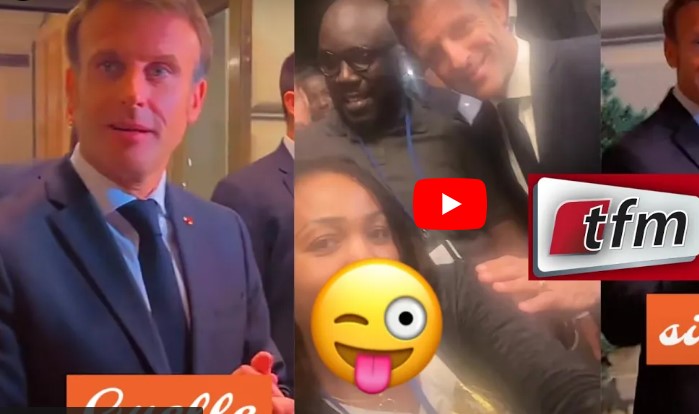 (Vidéo) : Dieynaba Seydou Ba interrompt le Président Macron pour un selfie