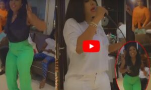 (Vidéo) -Anniversaire Clara: Moulée dans un pantalon, l&rsquo;actrice Ndeye Ndiaye se lâche sur du Sidy Diop