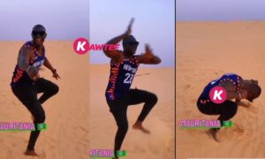 Dans le désert de Mauritanie, avec une danse endiablée, Sankara Mbaye émeut la toile. Regardez!