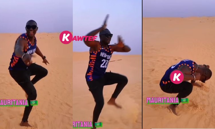Dans le désert de Mauritanie, avec une danse endiablée, Sankara Mbaye émeut la toile. Regardez!