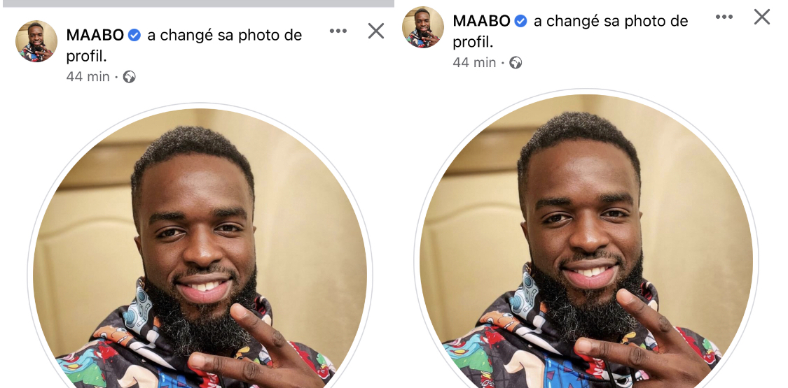 Divorce Maboo : NoFace accapare le compte facebook avec sa photo au profil