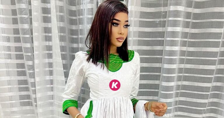 Gamou 2022 : Ngonish Caramel embrasse les couleurs de l&rsquo;Islam. Sa robe émeut les internautes (Photos)