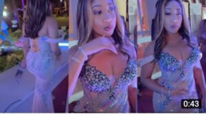 (Vidéo) Soirée Viviane : En robe fendue à strass, Zeyna Ndour, vraie « Pretty Woman »