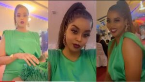 Soirée Viviane: Habillée en vert Sénégal, l&rsquo;actrice Nabou très classe séduit ses fans