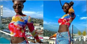 (Photos): Percing au nombril, crop-top, Diarra Sylla trés stylée et décontractée