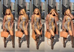 (Photos): Stylée, la jeune Astar en total marron