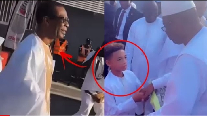 Inauguration: Accompagné de son fils Nelson, Youssou Ndour fait une entrée explosive