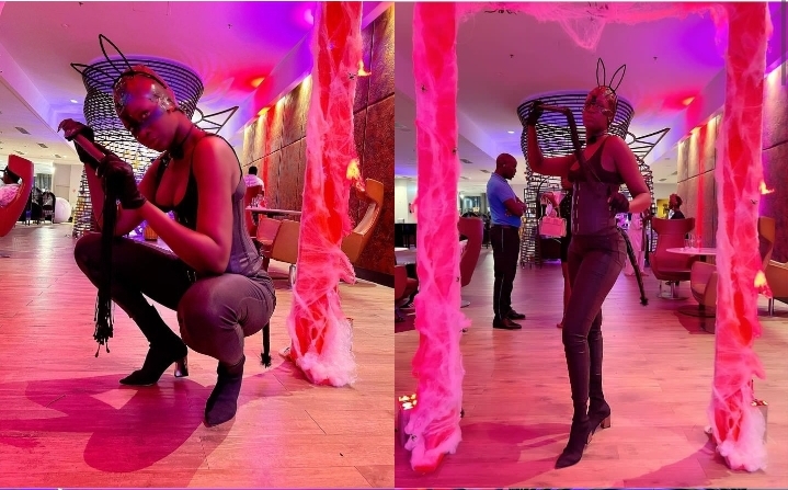 (Photos): L&rsquo;actrice Salma en mode chatte