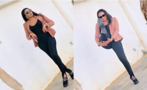 (Photos): Bien sapée, Naffy Dièye exhibe sa belle silhouette