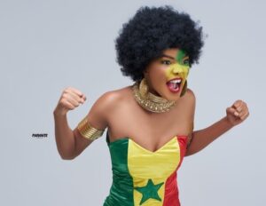 (Photos): Avec les couleurs du Sénégal, Racky « Emprises » une vraie lionne