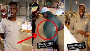 (Vidéo): Enceinte, la femme de Ismaïla Sarr présente à la coupe du monde