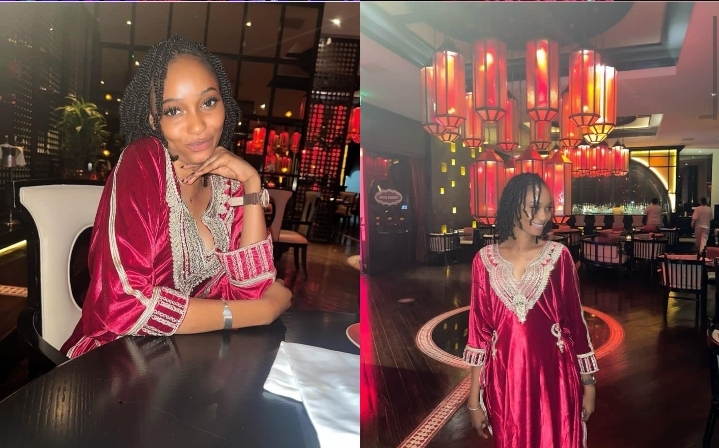 (Photos): Sans maquillage, Fah Aidara belle dans son « jalabé rouge »