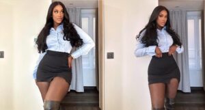 (Photos) : Cuisses dévoilées : Natalie « Karma » titille la toile