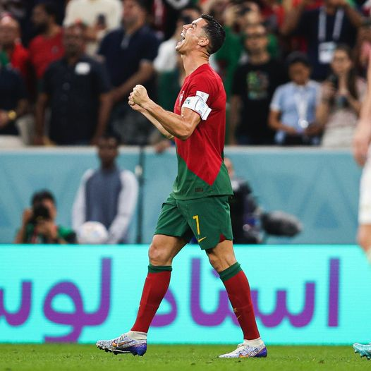 Le jubilé de Cristiano Ronaldo après la victoire face à l&rsquo;Uruguay :  » Allez le Portugal ! »￼