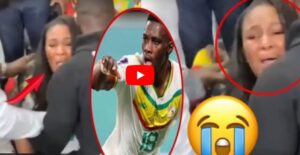(Vidéo) : Enceinte, la femme de Ismaila Sarr entre en transe après le but de son mari