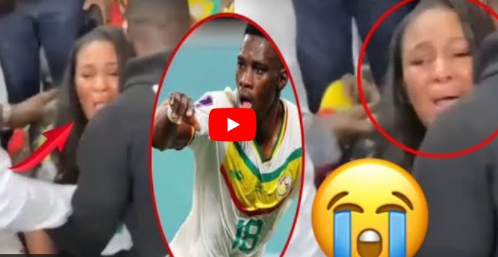 (Vidéo) : Enceinte, la femme de Ismaila Sarr entre en transe après le but de son mari