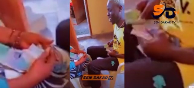 (Vidéo) : Ngaaka Blindé chante et arrose de billets cette dame. Regardez !